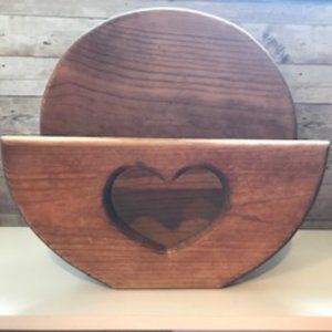Natural Wood Heart Decor